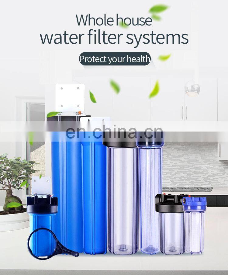 Plastic Clear Whole House High Pressure Water Filter Housing