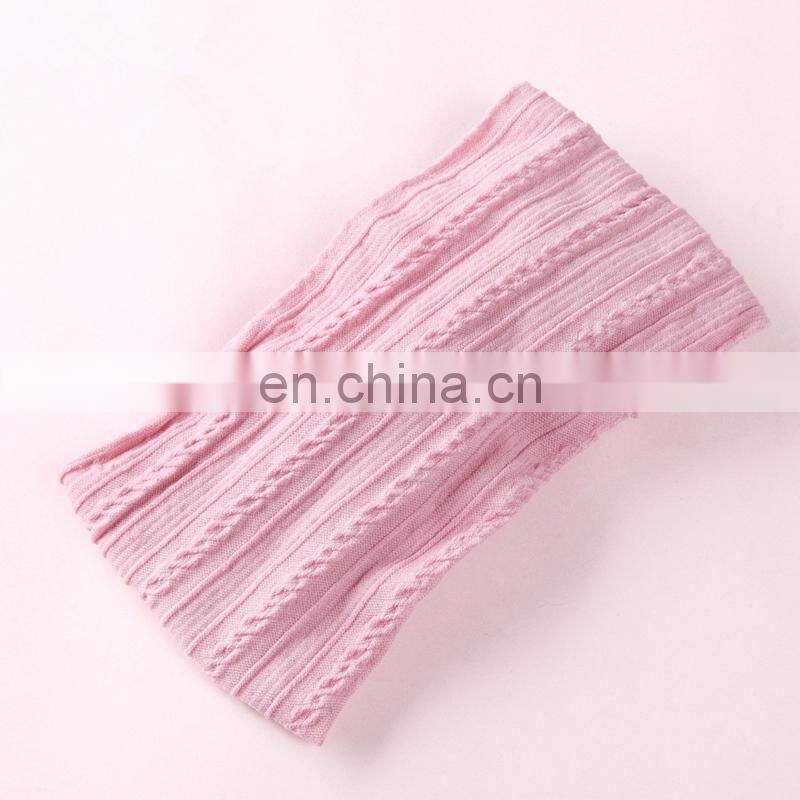 27Colors Baby Soft Headband Girl Solid Color jacquard stripe headwear with bow