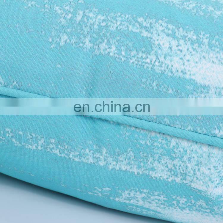 Spring painted stripe turquoise ombre water color aqua blue dye teal decorative pillow/cushion
