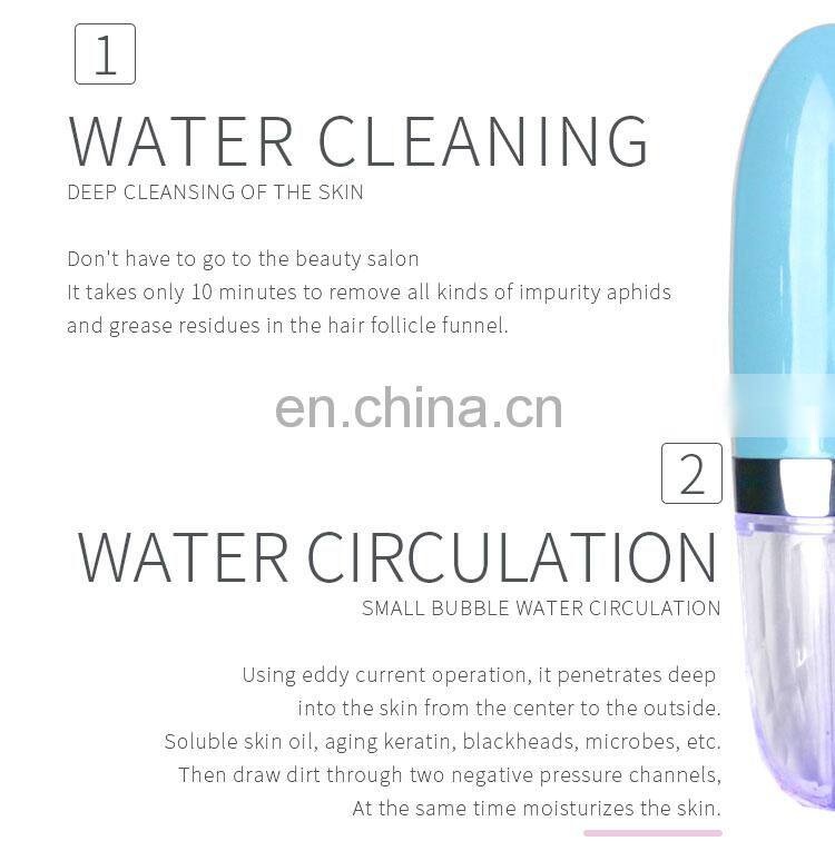2019 Home water oxygen facial oxygen small bubbles face cleaning beauty mini device