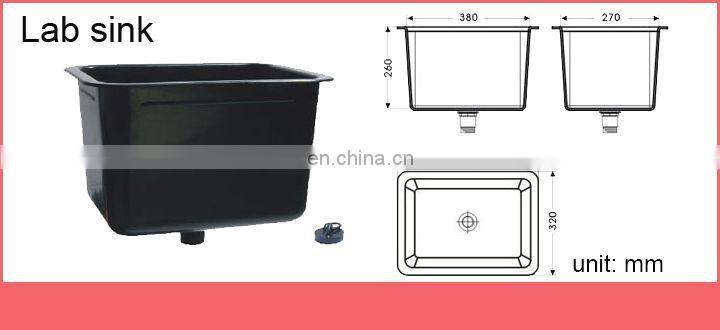 Standard size Laboratory Furniture water sink lab pp sink chemical resistant for factory lab