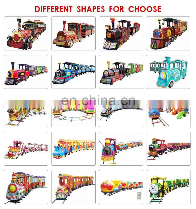 Attractions amusement park rides christmas kids track train rides