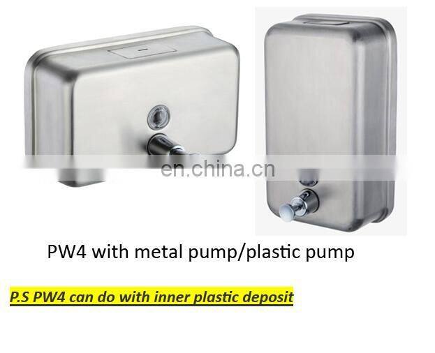 1000ml wall mount manual liquid stainless steel soap dispenser for shower with inner bag in box