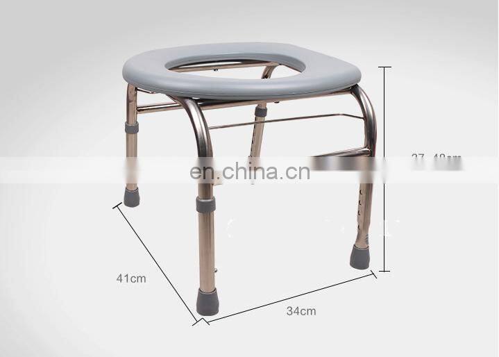 Factory Cheapest foldable portable toilet commode shower chair for adult