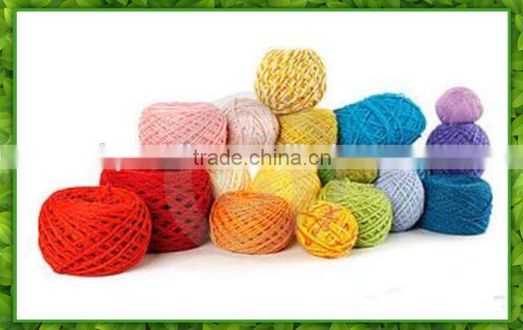 Yarn buying agent of 2ply blue color recycled cotton twine ball HB272China