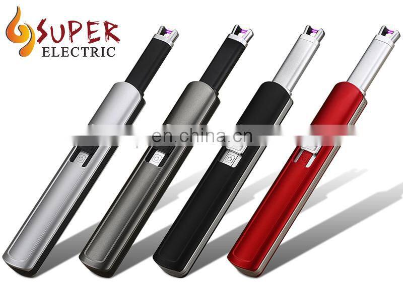 Different Design Zinc Alloy Luxury Appearance Convenient Operation Safe Switch USB Kitchen Cake BBQ Lighter