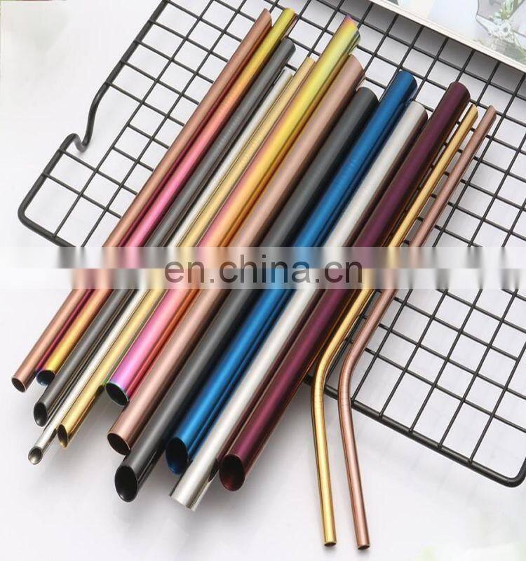 Metal Stainless Steel Drinking Straw Reusable 304 Stainless Steel Straw