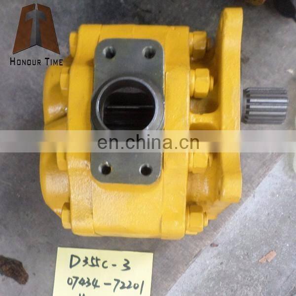 07434-72201 D355C-3 Hydraulic gear pump for Bulldozer pilot pump