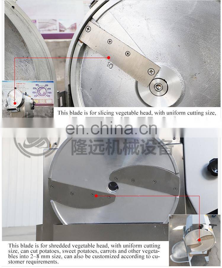 Industrial salad fruit vegetable cutting potato onion dicing machine