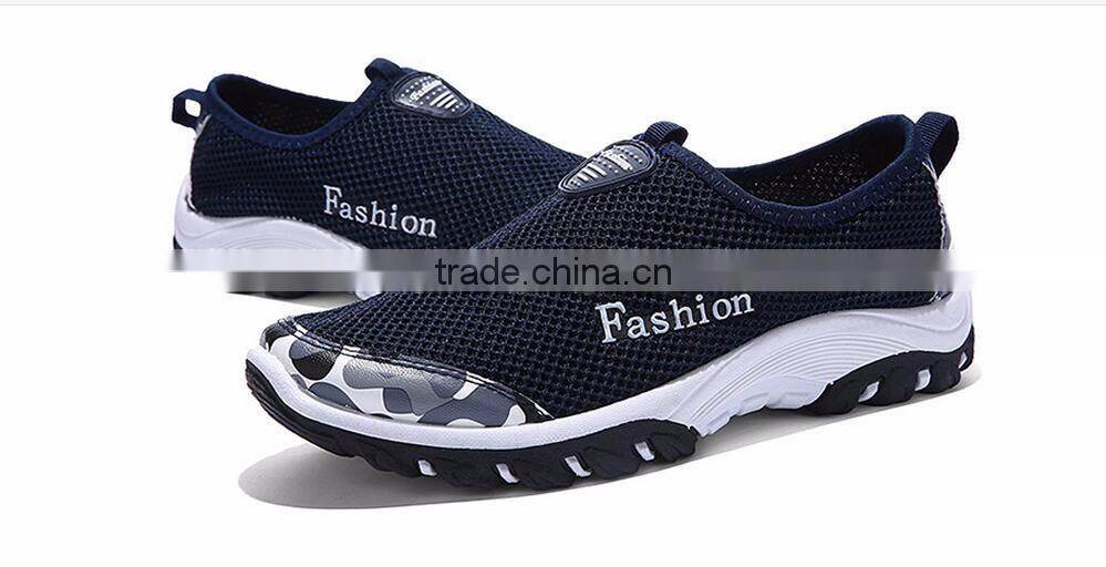 rubber sole comfortable breathable summer mesh women men beach shoes