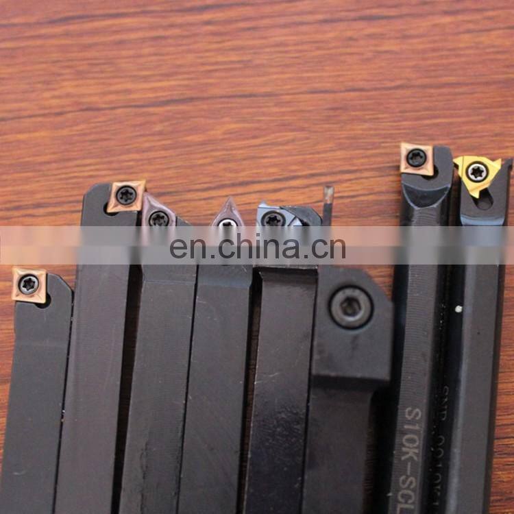8pcs 10mm Lathe Turning Tool Set Inserts with Holders For CNC Lathe Turning