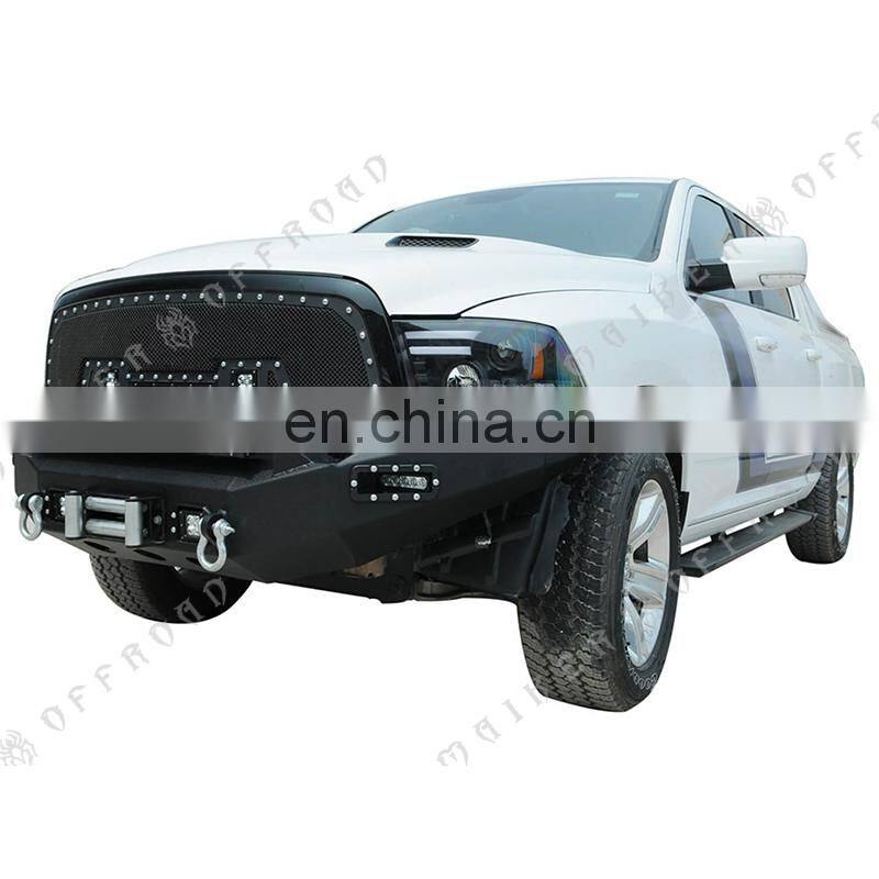 Manufacturer Parts LED Front Winch Bumper For Dodge Ram 1500 2013 - 2016