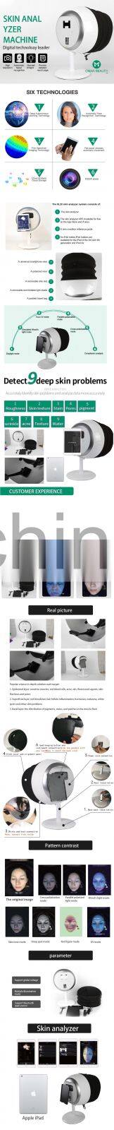 Hot Sale skin testing detection facial skin analysis 3D skin scanner for sale