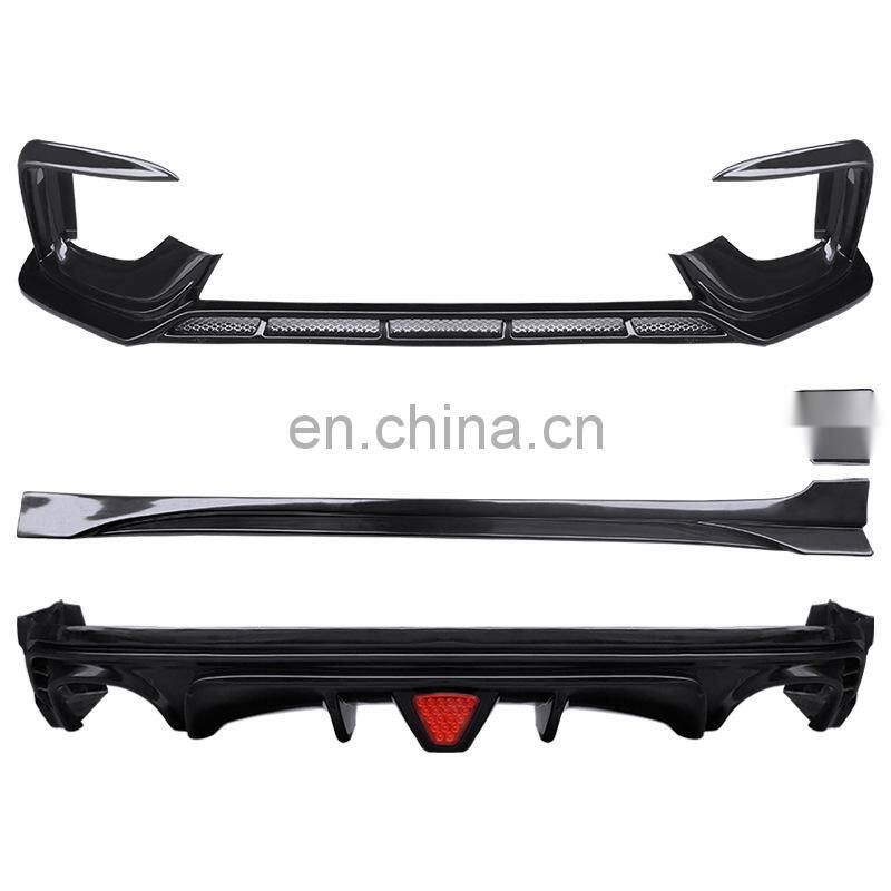 Runde Car Modification PP Material Front Lip Rear Lip Side Skirt Suitable For 2020-2021Third Generation Morris Garages 6 Body Kit