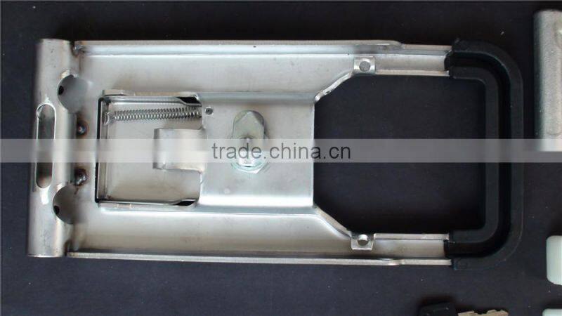 02342C Key lock stainelss steel /steel recessed handle trailer side door lock