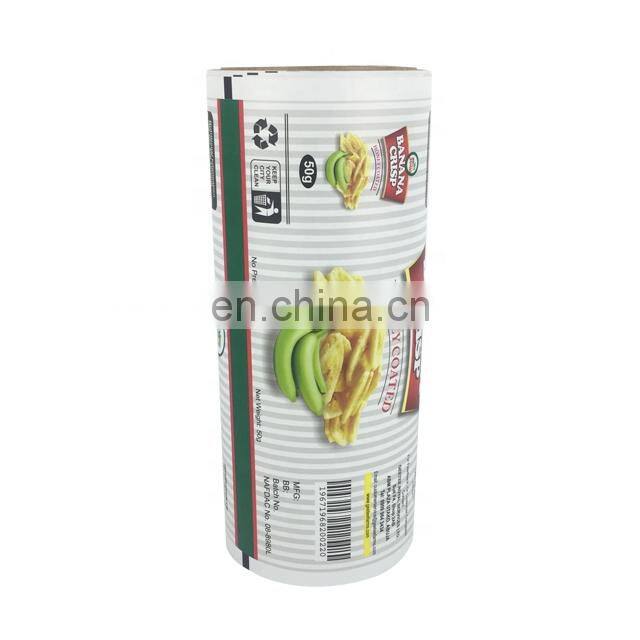 customized printed film roll material crisp potato chips pouch aluminum foil bags for chips
