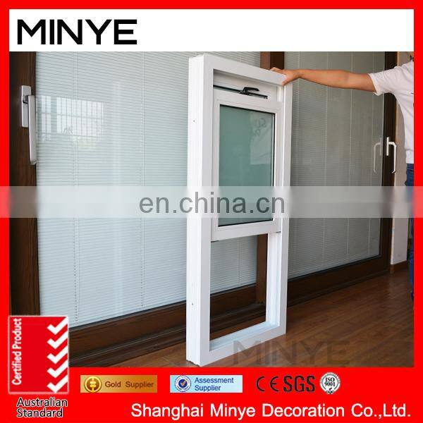 cheap sale upvc frame vertical up down windows for bathroom windows