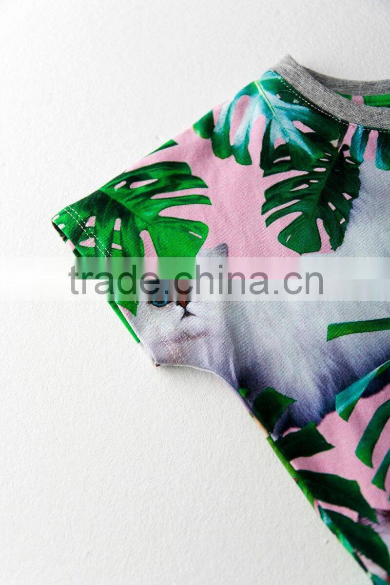 girls tight dress with all over printing