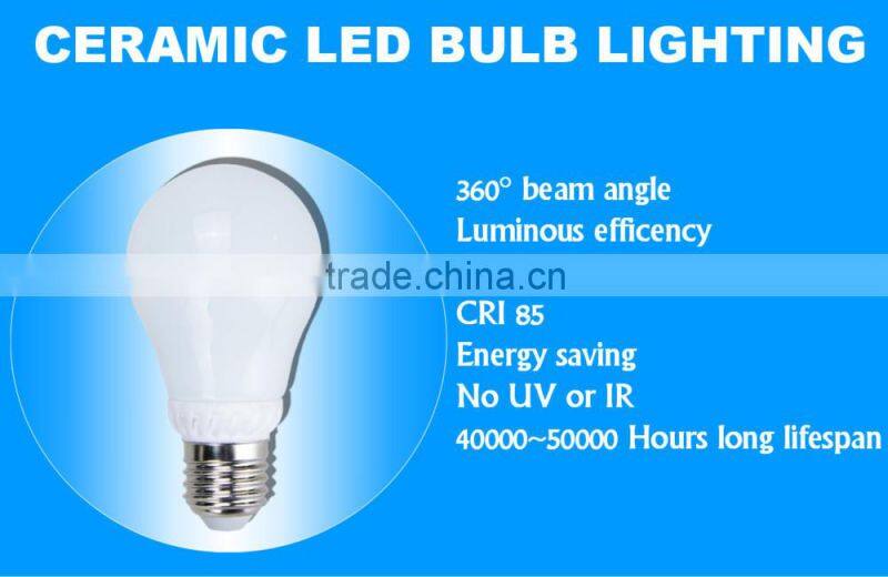 E27 7W /9W LED ceramic bulb with 100lm/w 2 years warranty trade assurance supplier