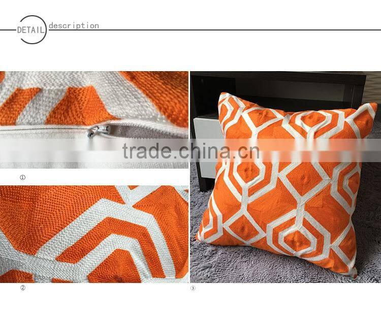 Crewel Embroidery Cotton canvas pillow