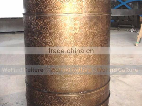 Metal Bronze Brass Flower Pot for Property Decoration