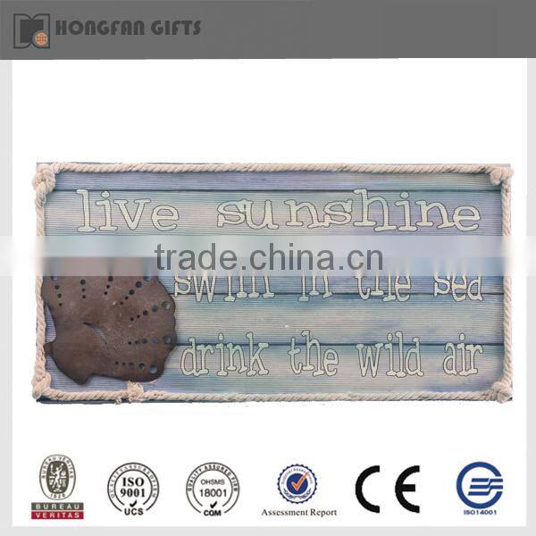 Fashion wood wall decoration plaque craft