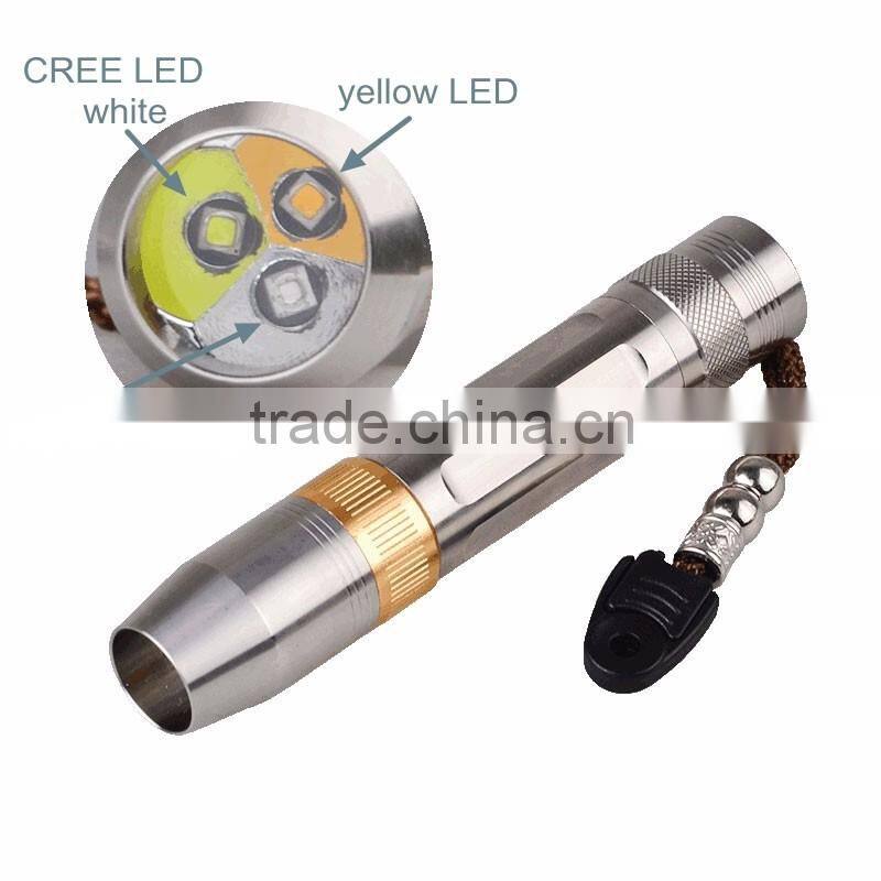 3 LED Light Source Torch Strong Professional Gem Jade Jewelry Flashlight