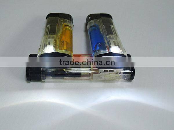 five color gas electronic lighter cigar lighter with led light