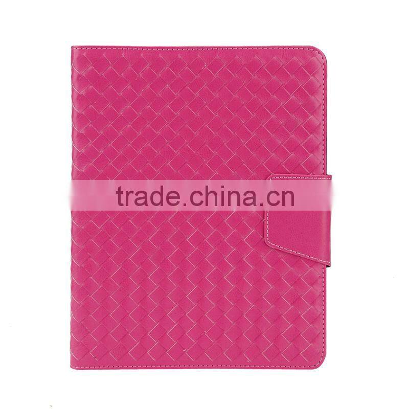 Tablet Accessories W allet Cover For iPad 2 3 4 Weave Leather Case