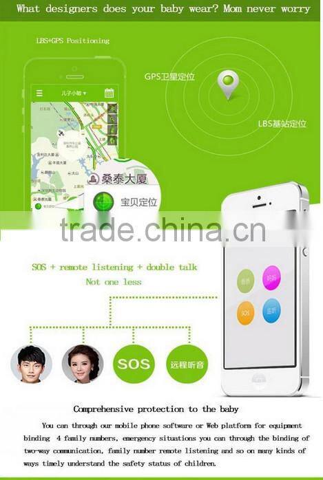 Mini gps tracker kids with small exterior and SOS function