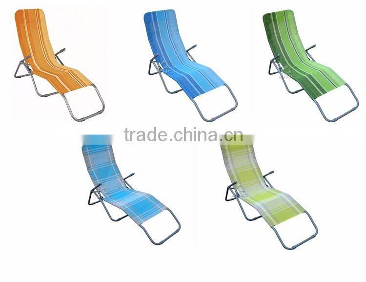 Outdoor Lounger Chair Backrest With Armrest Garden Portable Beach Pool Aluminium Sun Lazy Lounger