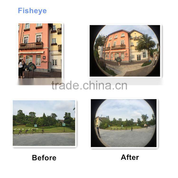 3 in 1 0.65x wide angle universal clip180 degree fisheye lens for iphone mobile phone