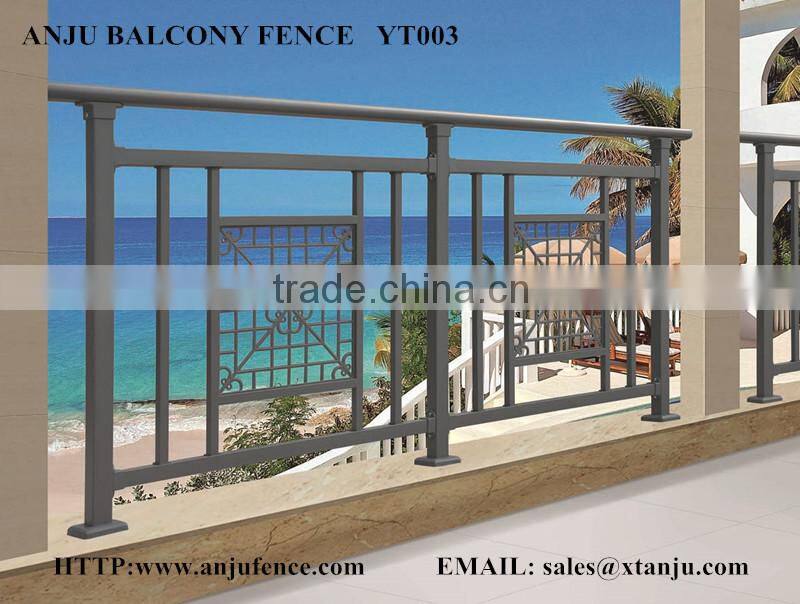 China supplier Decorative steel balcony railing designs YT003