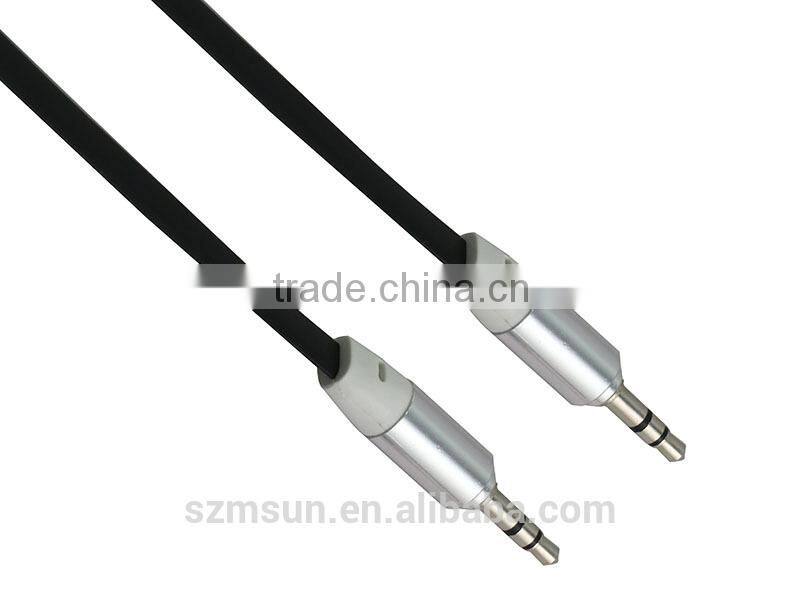 various color noodle pattern audio adapter cable