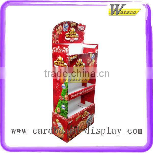 Hot Sale Floor Corrugated Paper Book Display Stand
