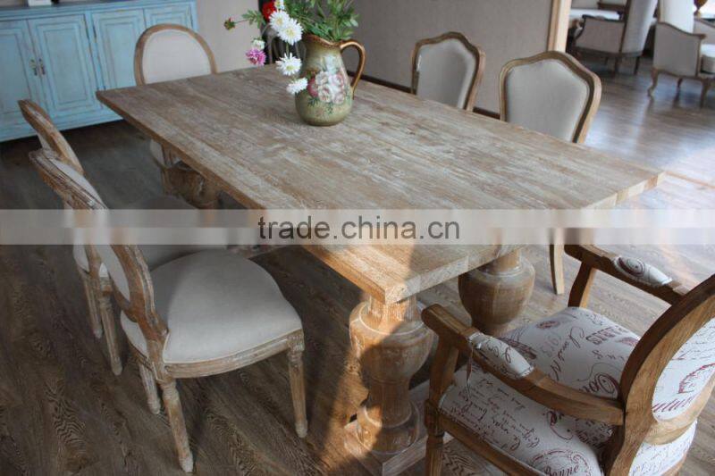 Shabby chic brushed blue console table with drawers wood console table