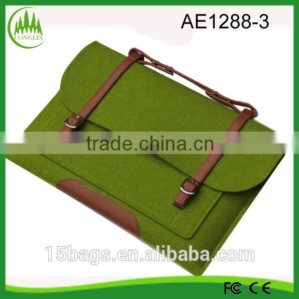 New Product For 2015 OEM Yiwu Factory Wholesale Felt laptop bag