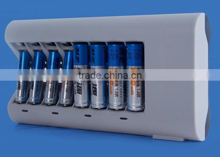 C808W C808 8 Slots Slot Light Indicator Over-current Temperature Battery Charger for AA / AAA NiCd NiMh Batteries Battery