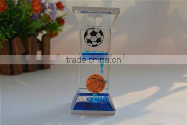 upward liquid sand timer, acrylic hourglass, hourglass upstream