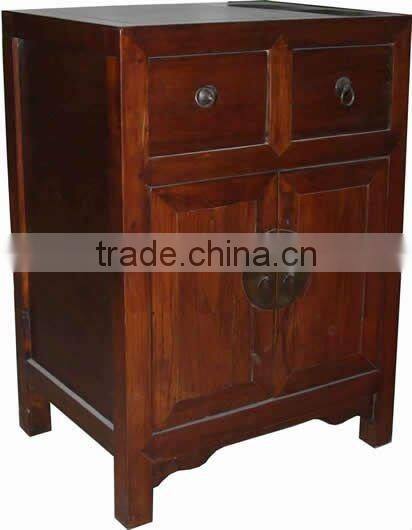 chinese antique two door two drawer storage cabinet