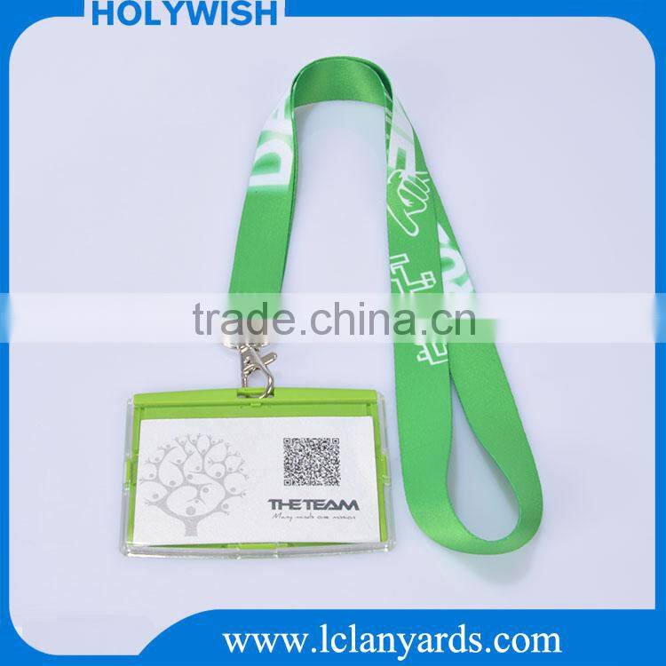 Polyester custom sublimation printing lanyards with id badge holder