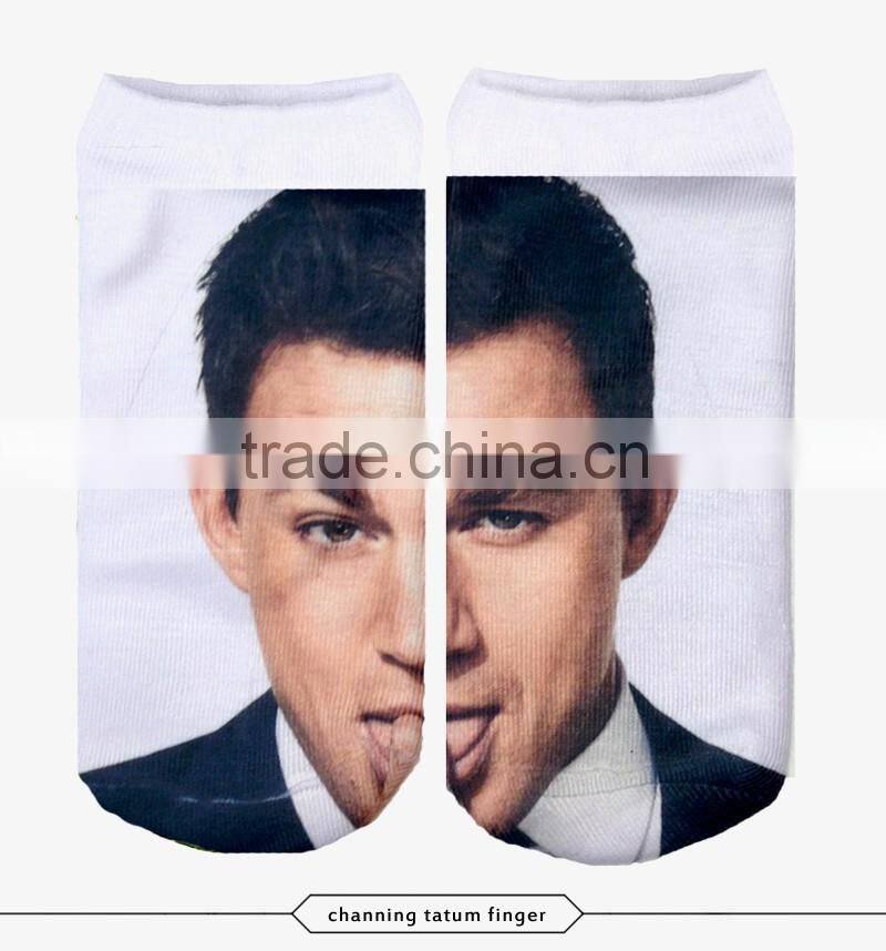 fashion sexy women anklet high quality 3d digital full print colorful ankle socks sports unisex custom hot sale stretch spandex