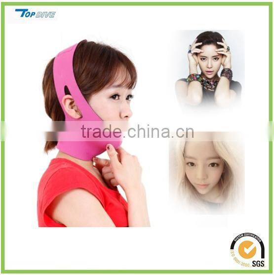 Adjustable neoprene face slimming belt