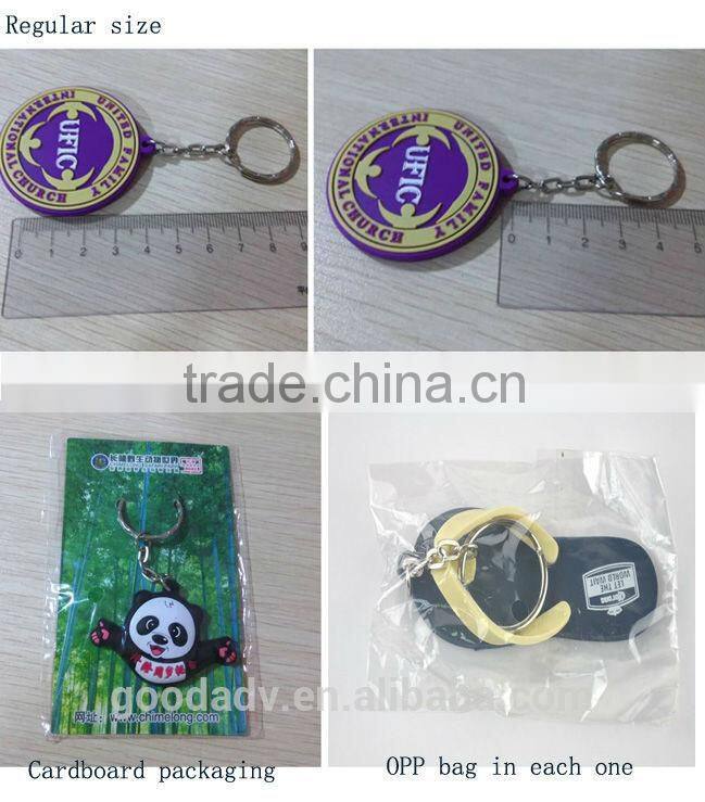 Water drop shape soft pvc keychain/custom keyrings