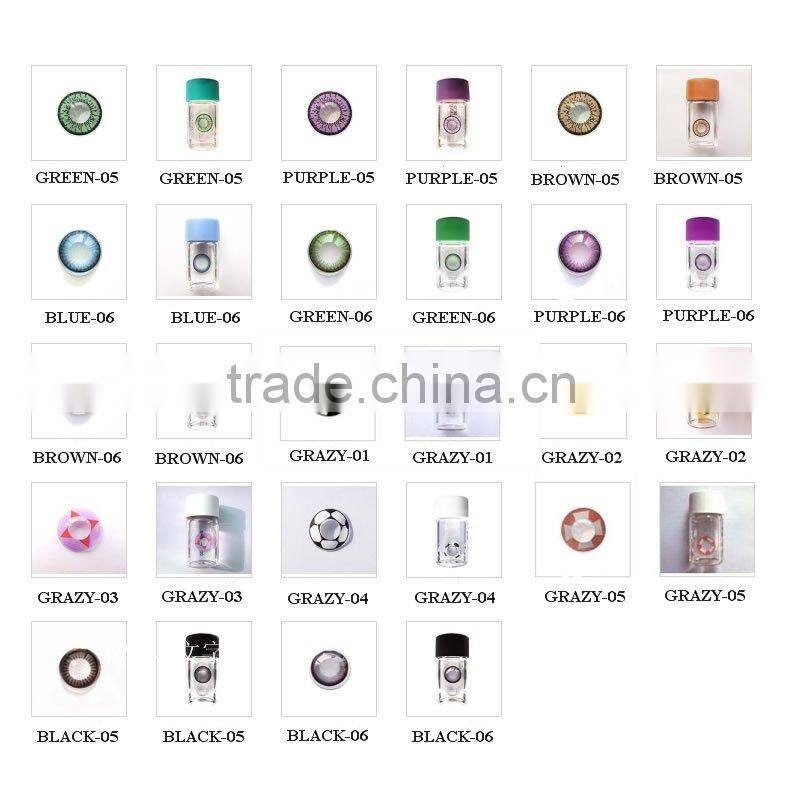 2013 naruto cosmetic crazy soft contact lenses new design ghostly crazy contact lens