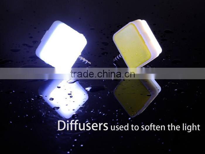 Portable Mini 4 LED External Flash Fill Light Selfie Lamp For iPhone 6