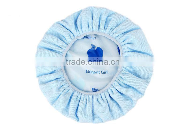 Hair towel type and plain dyed pattern shower cap