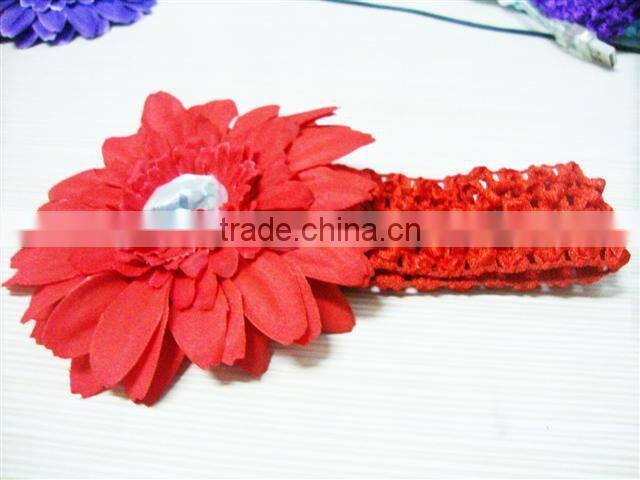 Summer daisy flowers crochet headband for DIY,clothing ornamenting