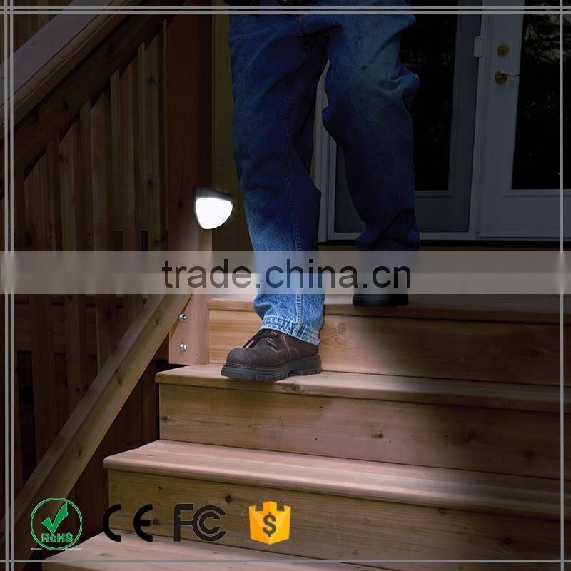 new solar fence light outdoor gutter garden yard wall pathway LED Light