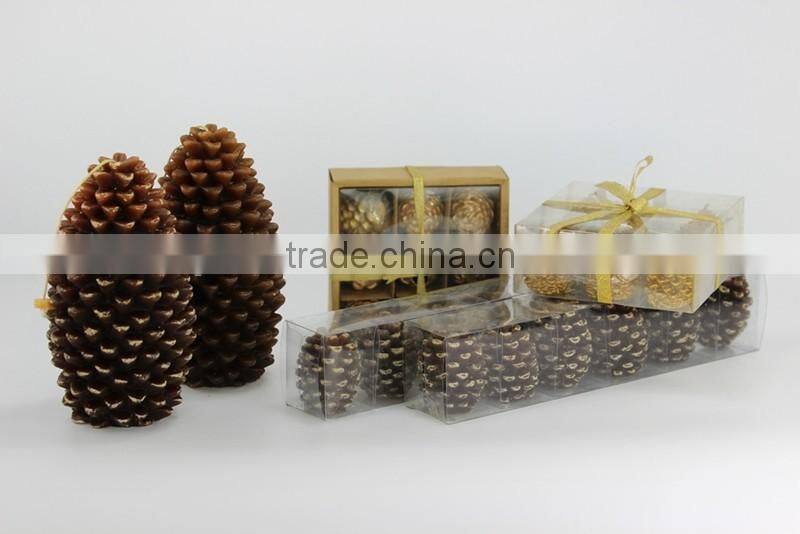 Wholesale Big Christmas Pine Cone Candle, 10.5 * 19 cm